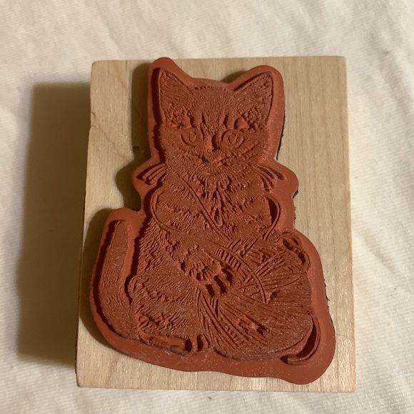STAMP- Kitten with yarn ball - Picture 3 of 5